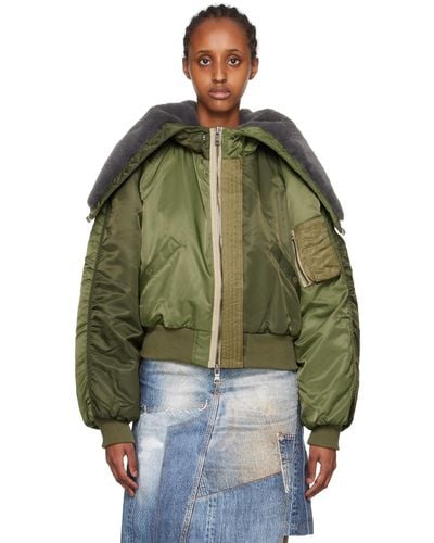 ANDERSSON BELL Kamila Bomber Jacket - Green