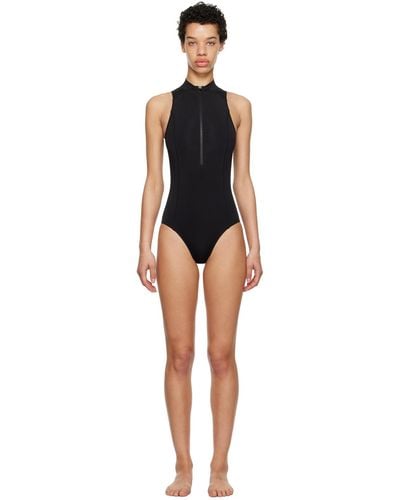 Y-3 Zip One-piece Swimsuit - Black