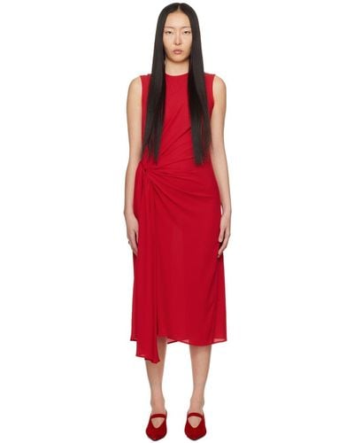 Beaufille Red Hari Midi Dress