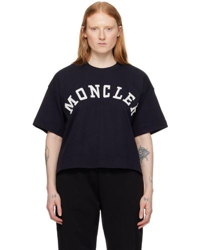 Moncler ネイビー Maglia Tシャツ - ブルー