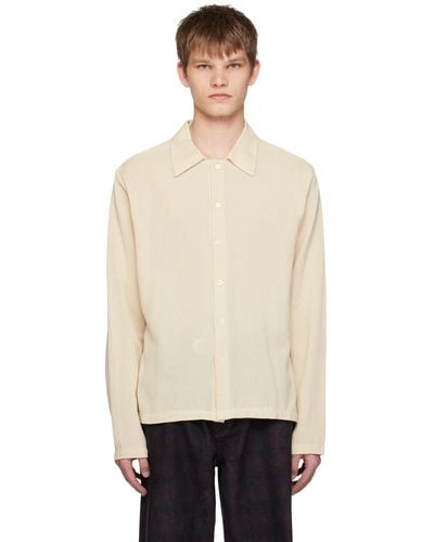Our Legacy Off-white Isola Shirt - Black