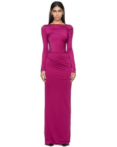 16Arlington Pink Nubria Maxi Dress - Black