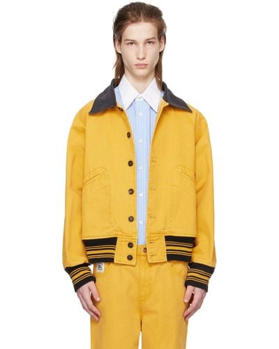 Bode Yellow Banbury Jacket - Orange