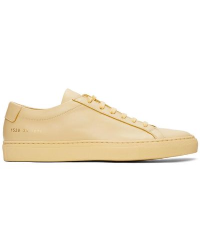Common Projects イエロー アキレス ロー スニーカー