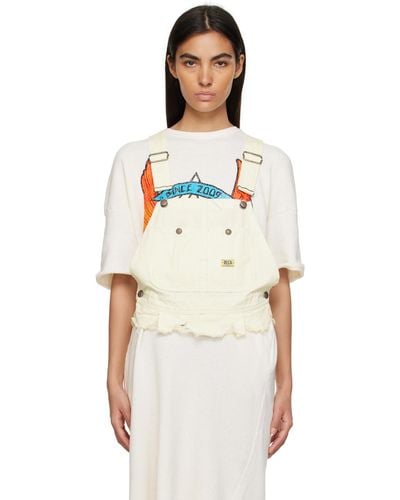 R13 Off-white Damon Overall Tank Top - Multicolour