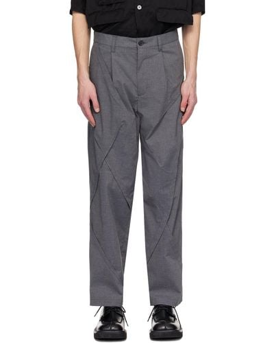 Undercover Panelled Trousers - Black