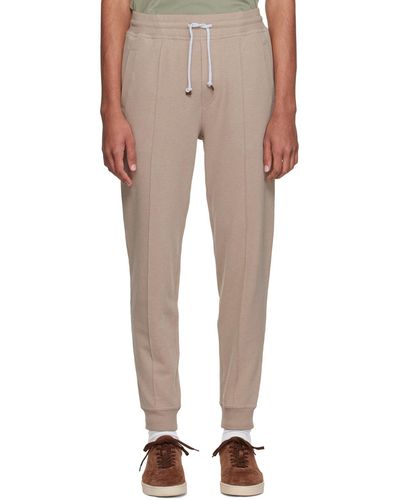 Brunello Cucinelli Pantalon de survêtement crête brun - Multicolore