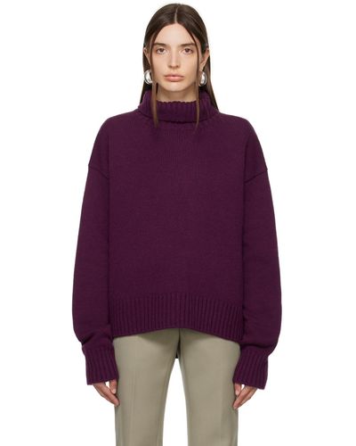Jil Sander Droptail Sweater - Purple