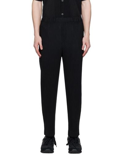 Homme Plissé Issey Miyake Homme Plissé Issey Miyake Black Monthly Colour September Trousers