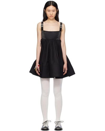 Chopova Lowena Foray Bustier Minidress - Black