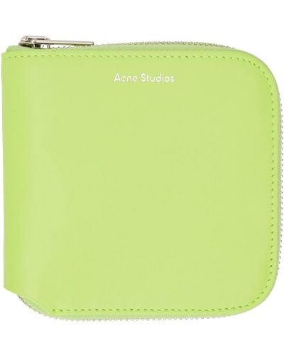 Acne Studios Green Zip Wallet