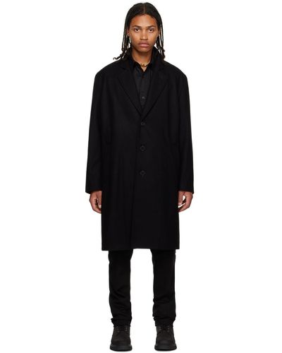 HUGO Black Relaxed-fit Coat