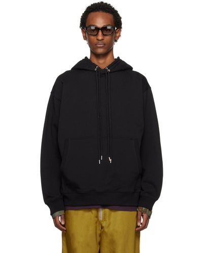 Dries Van Noten Black Loose-fit Hoodie