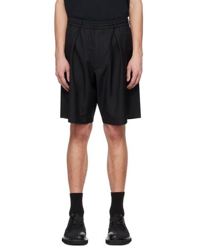 Lownn Pleated Shorts - Black