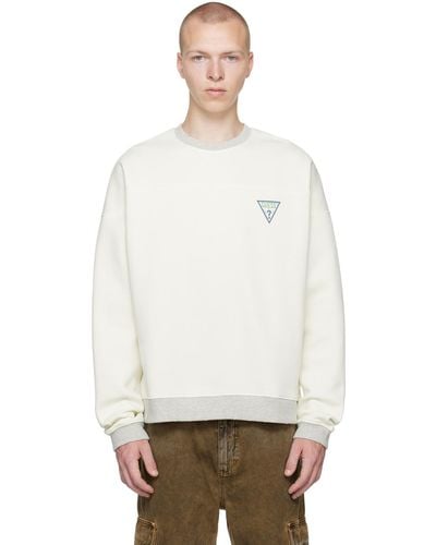Guess USA Off- Relaxed Sweatshirt - White