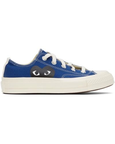 COMME DES GARÇONS PLAY Comme Des Garçons Play Converse Edition Half Heart Chuck 70 Low Sneakers - Blue