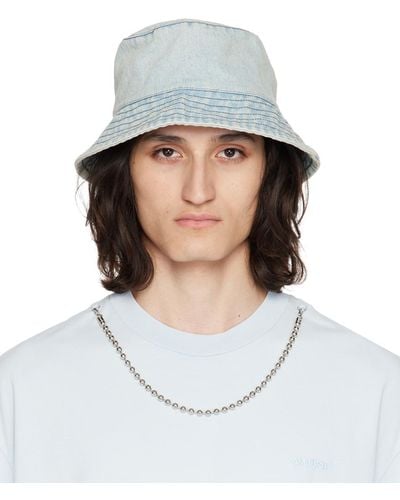 Ambush Denim Bucket Hat - White