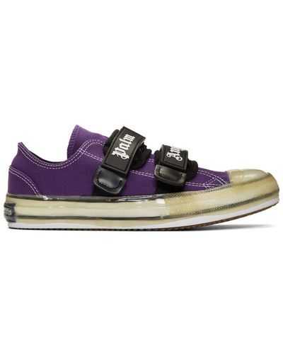 Palm Angels Vulcanized Touch-strap Sneakers - Purple