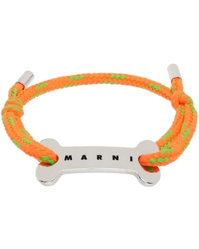 Marni Orange Cord Bracelet - Black