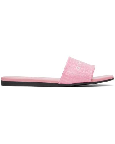 Givenchy Pink 4g Sandals - Black