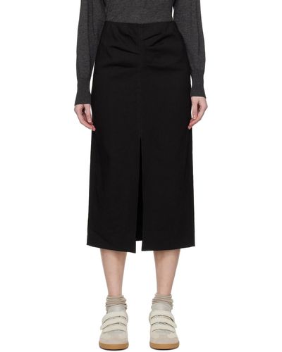 Isabel Marant Black Feciae Midi Skirt