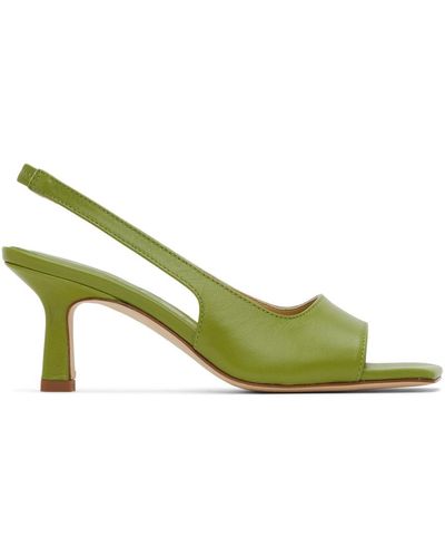 Aeyde Juno Heeled Sandals - Green