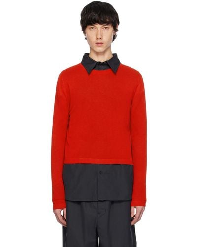 Cordera Crewneck Sweater - Red