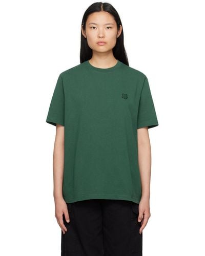 Maison Kitsuné Green Bold Fox Head T-shirt