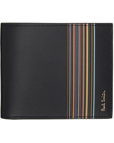 Paul Smith Signature Stripe Block Wallet - Black