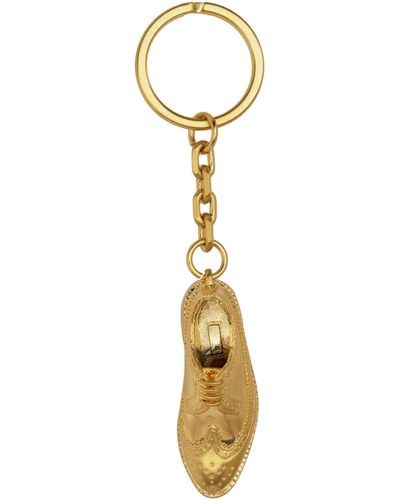 Thom Browne Gold 3d Longwing Keychain - Black