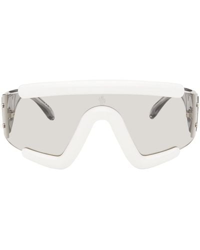 Moncler White Lancer Sunglasses - Black