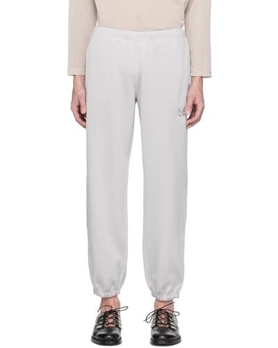 Needles Off-white Zipped Lounge Trousers