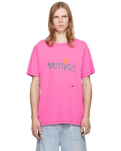 ERL 'venice' T-shirt - Pink