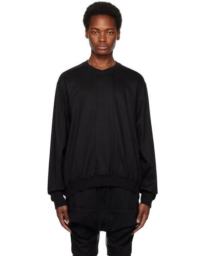 Julius Paneled Sweatshirt - Black
