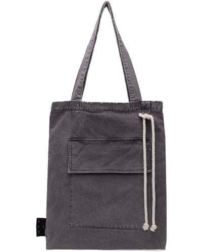Song For The Mute Flap Pocket Tote - Black