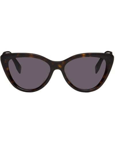 Fendi Tortoiseshell Cat-eye Sunglasses - Black