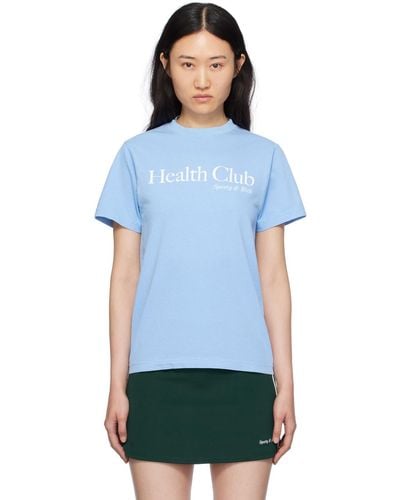 Sporty & Rich Sportyrich ブルー Health Club Tシャツ