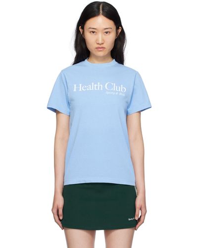 Sporty & Rich Sportyrich t-shirt 'health club' bleu