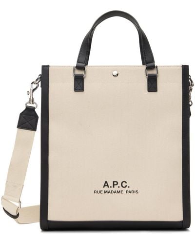 A.P.C. オフホワイト Camille 2.0 トートバッグ - ナチュラル