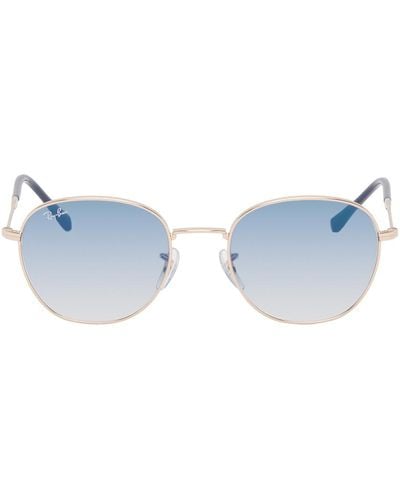 Ray-Ban Rose Gold Phantos Sunglasses - White