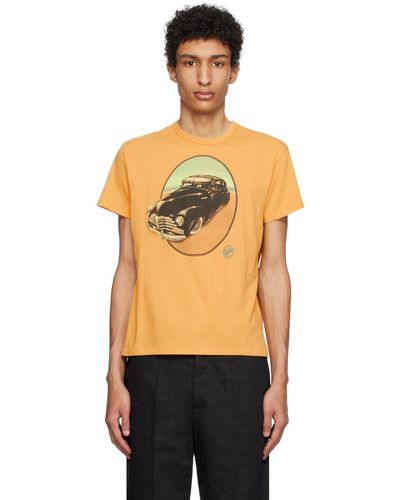 Second/Layer T-shirt jaune à image - Noir