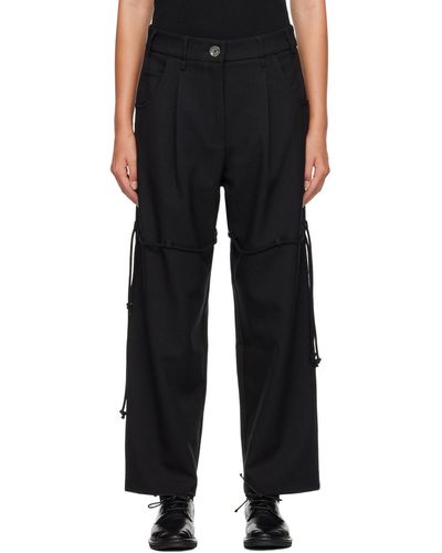 Song For The Mute Straight-leg Pants - Black
