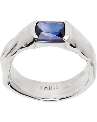 Faris Ssense Exclusive Nast Ring - Blue