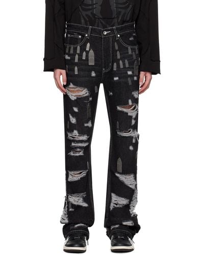 Who Decides War Amplified Gnarly Jeans - Black