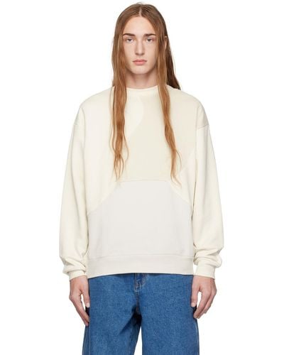 Dime Off- Volcanic Sweatshirt - White