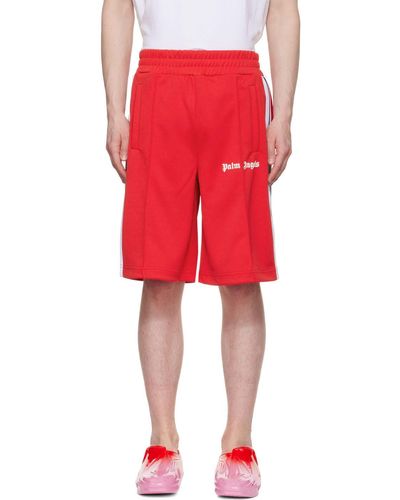 Palm Angels Red Logo Shorts