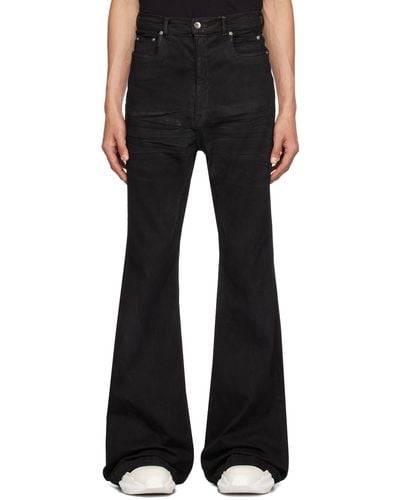 Rick Owens Jean semi-évasé bolan noir