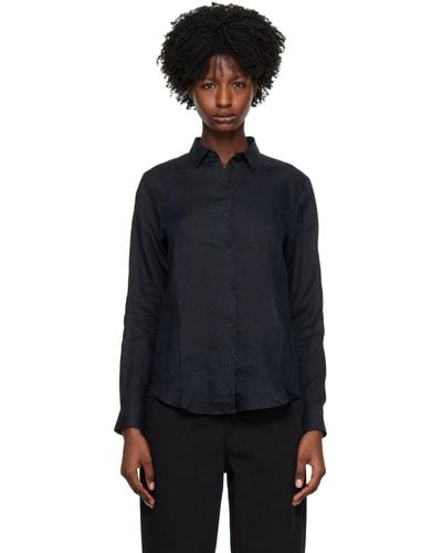 Sunspel Button Shirt - Black