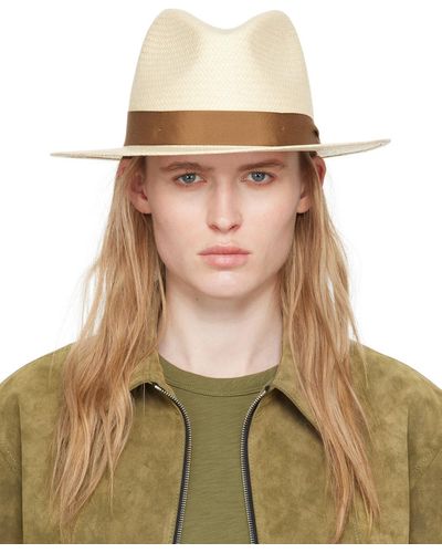 Rag & Bone Straw Panama Hat - Green