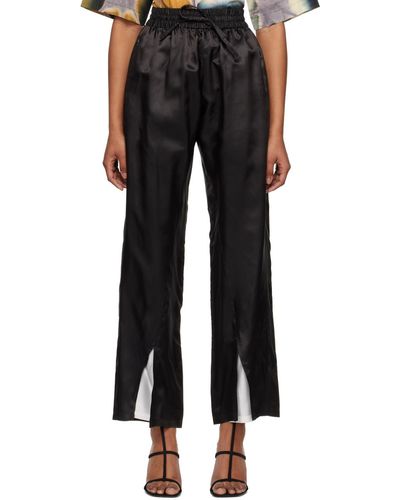 Bianca Saunders Vented Lounge Trousers - Black